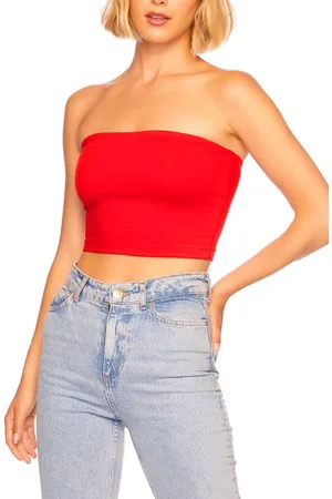 Strapless Tops & Tube Tops - Red - women - Buy From the Best Brands