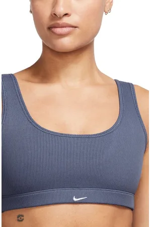 Nike Dri Fit Swoosh Bra Tank Top - Diffused Blue/White