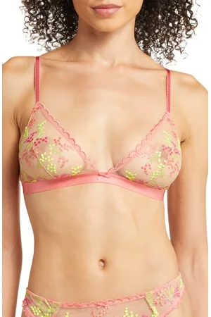 ETAM Ombrelle triangle embroidered tulle bralette