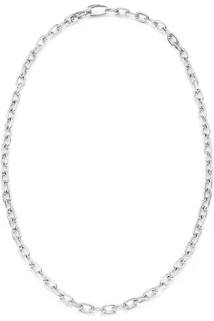 Gold Vermeil Groove Curb Chain Necklace 48cm/19