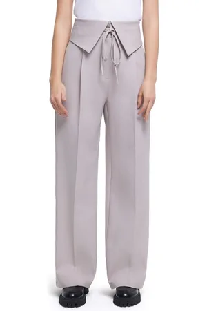 Wide Leg & Flared Pants in the color gray for Women on sale