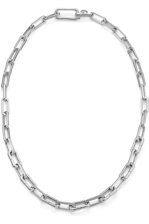 Monica Vinader Silver 18-20' Triple Beaded Chain Necklace