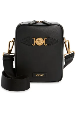 VERSACE: nylon phone holder - Black  Versace cover for men 1000729DNY8ME  online at