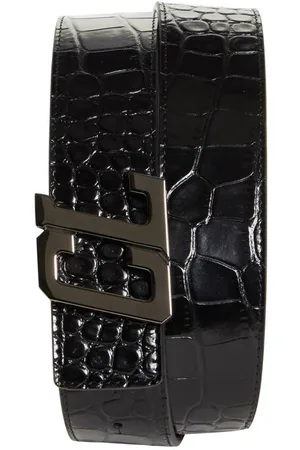 Christian Louboutin Men's Logo-Debossed Studded Leather Belt