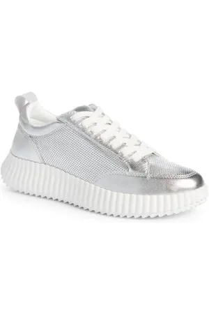 Steve Madden Possession Chunky-soled Mesh and Faux-Leather Trainers White/comb