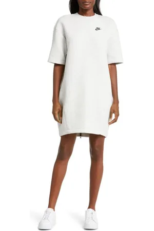 Women's Nike Heather Charcoal Las Vegas Raiders Fleece Raglan Hoodie Dress Size: Extra Large