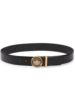 Louis Vuitton Black belt w/ brass buckle 24k size 38-40"