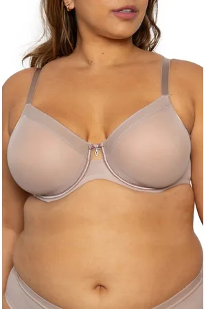 HSIA Billie Cross Front Strap Soft Sheer Mesh Unlined Bra and