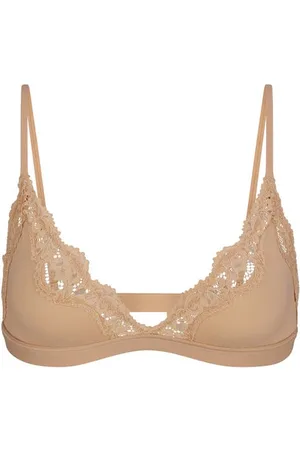SKIMS, Intimates & Sleepwear, Skims Fits Everybody Corded Lace Triangle  Bralette Marble Xs