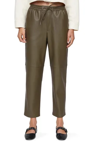 Lana Leather Tapered Trousers, Trousers & Leggings