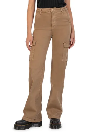 Wide Leg Jeans - Brown - women - Shop your favorite brands