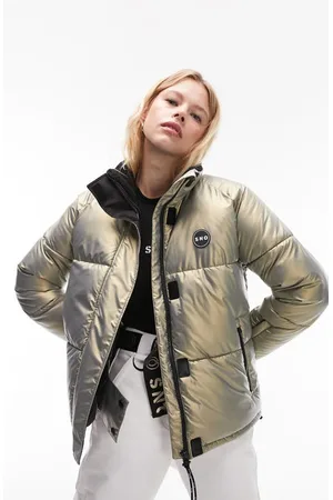 Topshop puffer coat on sale with fur hood