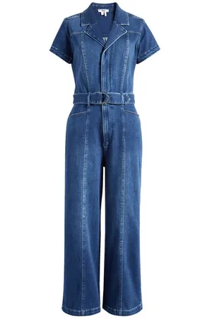 𝔾𝕚𝕣𝕝𝕤  Lulu Utility Jumpsuit in Blue Chambray - SAINT X SINNER