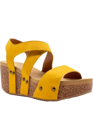 Volatile Sunkissed Water Resistant Wedge Platform Sandal in at Nordstrom, Size 7