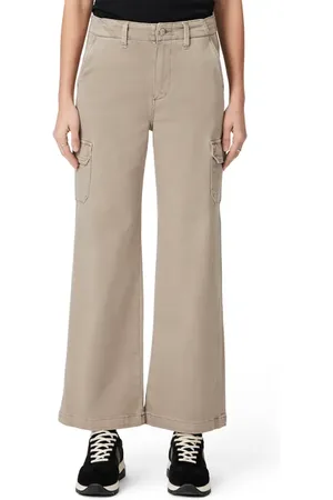 Jessica Simpson Jenna High Rise Pleated Wide Leg Cargo Pants