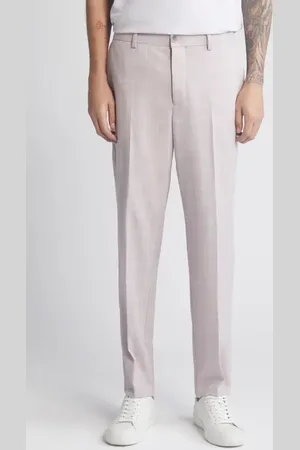 Pinstripe High Waist Slim Pants