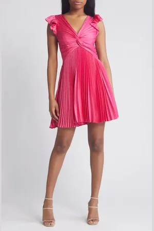 PLEATED PINKY  Pink dress outfits, Pink pleated dress, Pink outfits