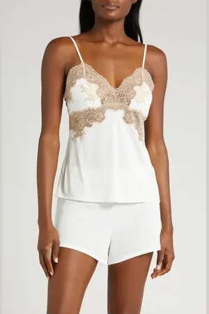 Natori Harper Lace Appliqu?? Short Camisole Pajamas in at Nordstrom, Size X-Large