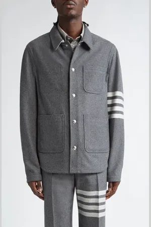 Thom Browne Wool & Cashmere Utility Jacket in at Nordstrom, Size 2