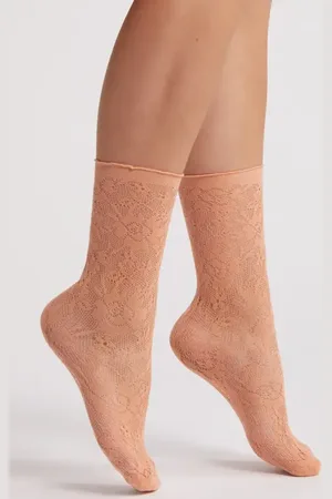 Casa Clara Pointelle Quarter Socks in at Nordstrom