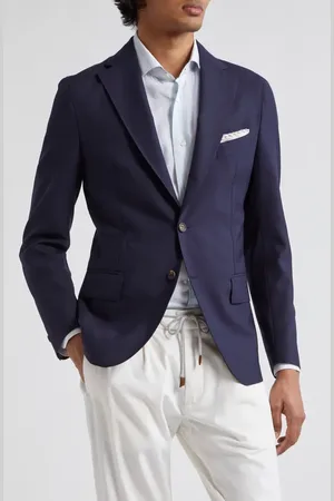 ELEVENTY Three-Button Wool & Silk Blazer in at Nordstrom, Size 40 Us