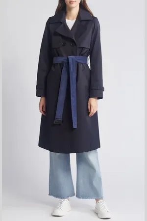 Sam Edelman Corduroy Contrast Trench Coat in at Nordstrom, Size X-Small