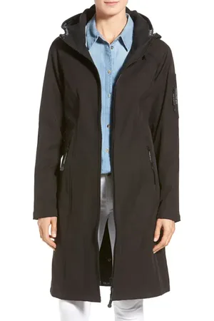 Ilse Jacobsen Long Hooded Raincoat in at Nordstrom, Size 4 Us