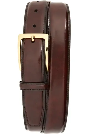 Johnston & Murphy Smooth Leather Belt in at Nordstrom, Size 32