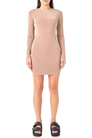 Grey Lab Long Sleeve Mini Sweater Dress in at Nordstrom, Size X-Small