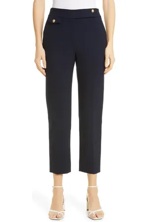 VERONICA BEARD Renzo Crop Cotton Blend Trousers in at Nordstrom, Size 00