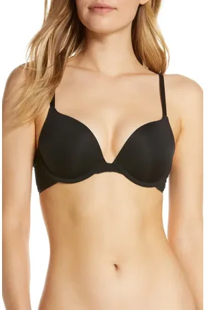 On Gossamer Sleek Micro Lace Underwire Convertible Push-Up Bra in at Nordstrom, Size 34B