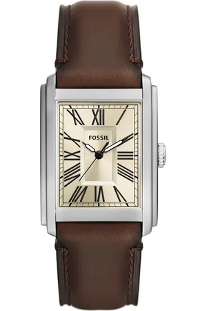 Fossil Carraway Leather Strap Watch, 30mm in at Nordstrom