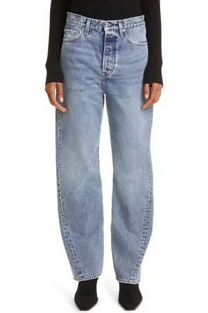 Totême Twisted Seam High Waist Straight Leg Jeans in at Nordstrom, Size 25 X 32