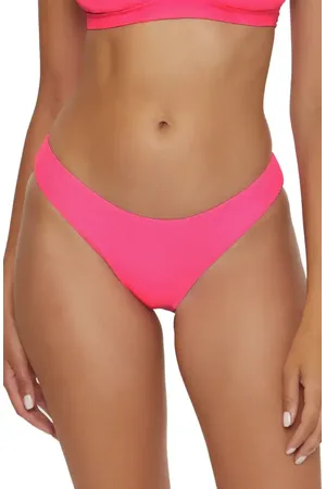 BECCA Modern Edge Ribbed Hipster Bikini Bottoms in at Nordstrom, Size Medium
