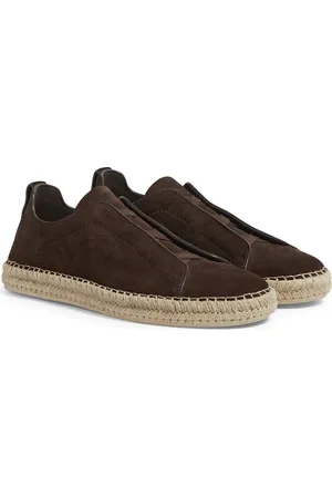 Ermenegildo Zegna Triple Stitch Espadrille Slip-On Sneaker in at Nordstrom, Size 12Us