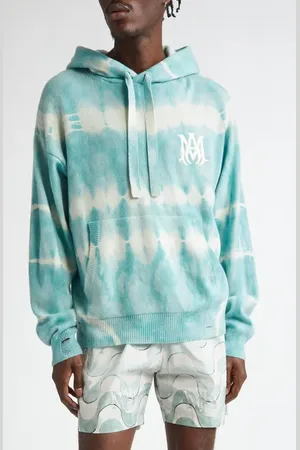 AMIRI Tie Dye Cashmere & Wool Hoodie in at Nordstrom, Size Small