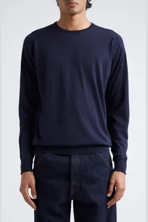 JOHN SMEDLEY Marcus Virgin Wool Crewneck Sweater in at Nordstrom, Size Xx-Large
