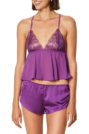 Etam Audacieuse Lace & Chiffon Babydoll Camisole in at Nordstrom, Size Large