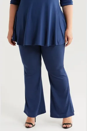 24Seven Comfort Apparel Bootcut Pants in at Nordstrom, Size 2X