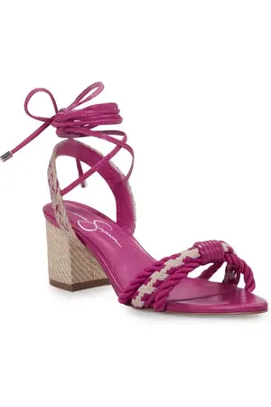 Jessica Simpson Prim Ankle Wrap Pointed Toe Sandal in at Nordstrom, Size 6.5