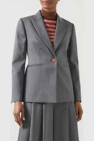 LK Bennett Hally Stripe Stretch Wool Blazer in at Nordstrom, Size 2 Us
