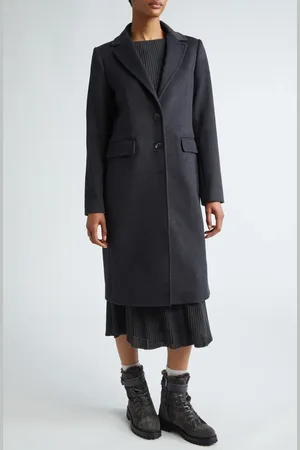 ELEVENTY Virgin Wool Long Coat in at Nordstrom, Size 4 Us