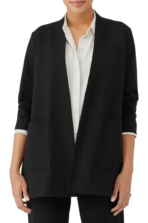 Eileen Fisher Open Front Long Jacket in at Nordstrom, Size Xx-Small