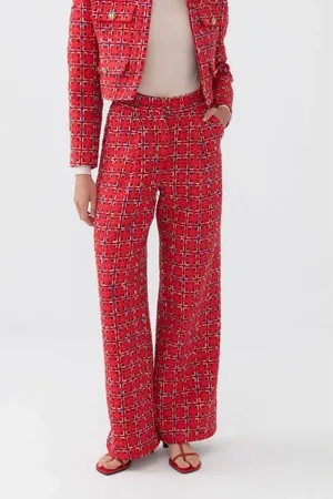 Nocturne High-Waist Tweed Pants in at Nordstrom, Size Large