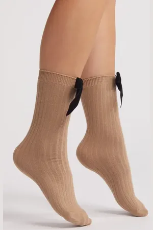 Casa Clara Bow Crew Socks in at Nordstrom