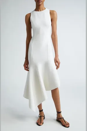 Michael Kors Asymmetric Draped Sleeveless Sheath Dress in at Nordstrom, Size 16