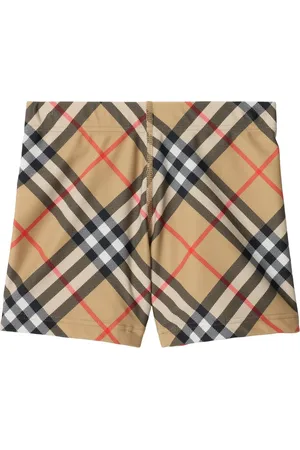 Burberry Check Swim Shorts in at Nordstrom, Size 10