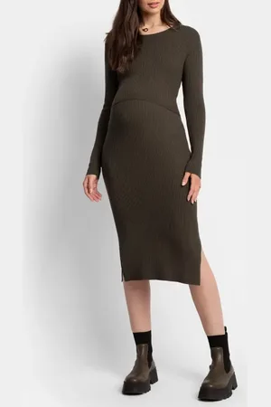 Séraphine Two-Piece Rib Maternity/Nursing Sweater & Midi Dress Set in at Nordstrom, Size 10