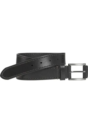 Johnston & Murphy Laser Topstitched Leather Belt in at Nordstrom, Size 32