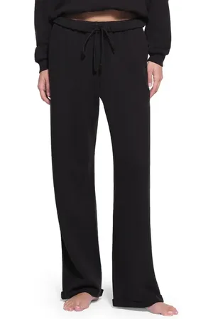 SKIMS Cotton Blend Fleece Classic Straight Leg Pants in at Nordstrom, Size X-Small